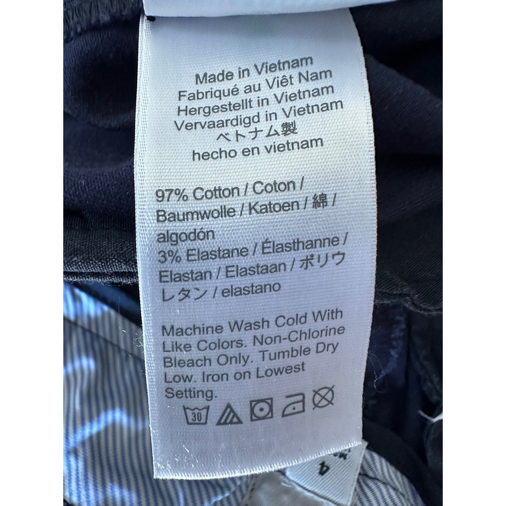 J.Crew Womens Preppy Stretch Cotton Chino Shorts Navy Blue Size 4 Summer Classic - Picture 4 of 6